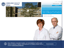 Tablet Screenshot of pathologie-neuropathologie.uk-koeln.de