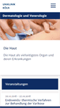 Mobile Screenshot of dermatologie.uk-koeln.de