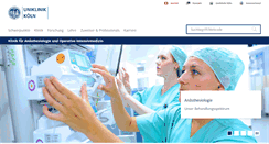 Desktop Screenshot of anaesthesie.uk-koeln.de