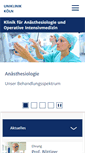 Mobile Screenshot of anaesthesie.uk-koeln.de