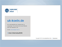 Tablet Screenshot of bildungszentrum.uk-koeln.de